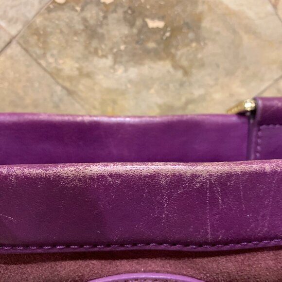 Vintage Toriy Burch Purple Bag - Picture 6 of 11